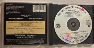 Isaac Stern Brahams, Dvorak violin concertos Eugene Ormandy - Imagen 2